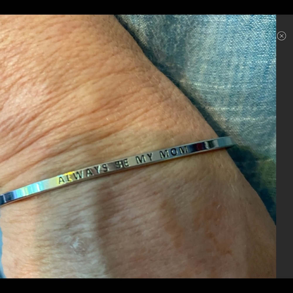 ALWAYS MY MOM bracelet with engraved printing